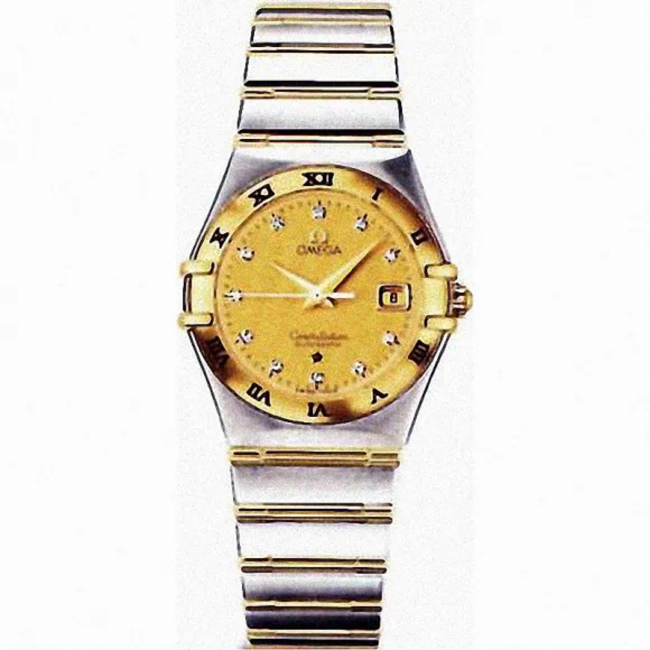 99新 Omega/欧米茄 星座有卡/女士机械腕表手表/27.5mm公价36500