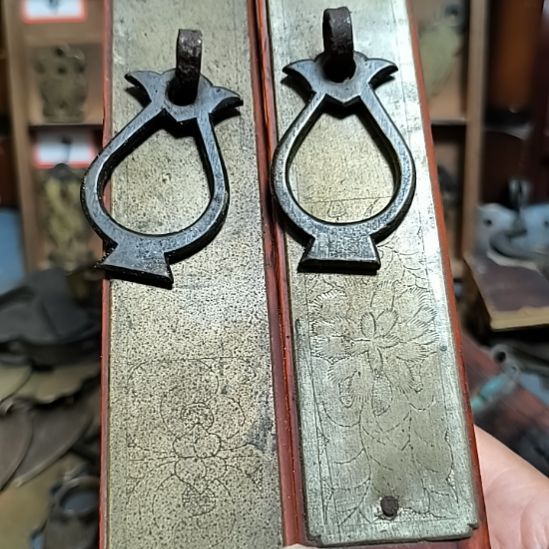 用***7硅胶拉手一对，包浆自然