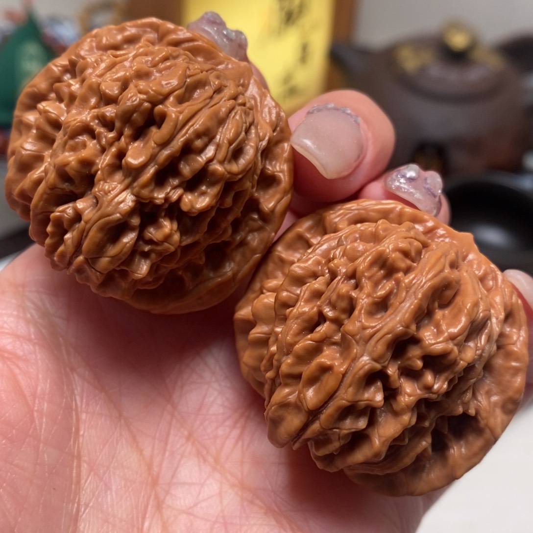 把件文玩核桃40尺寸全品四座楼