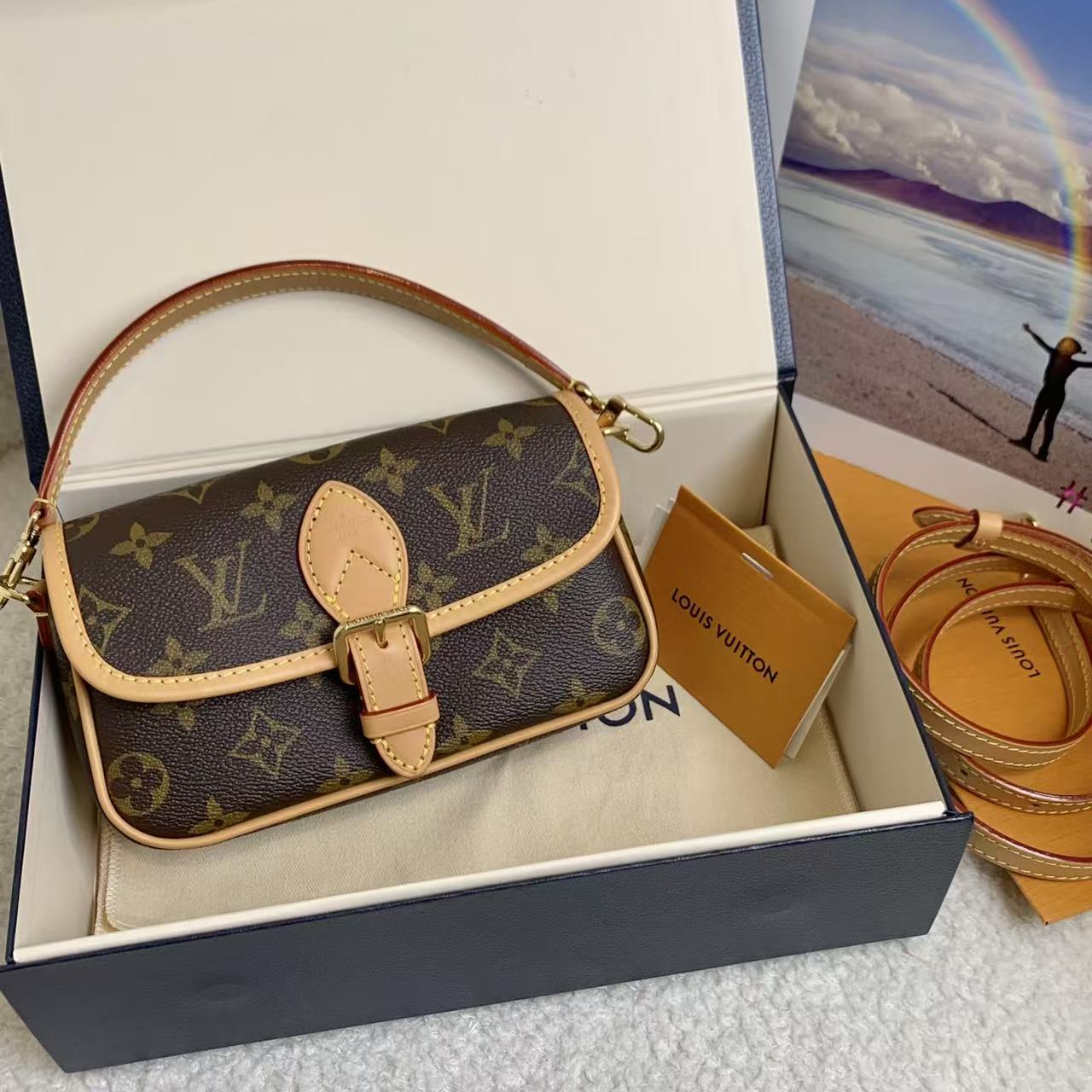 99新 LouisVuitton/路易威登 壹臻/老花法棍nano 芯片/38383917