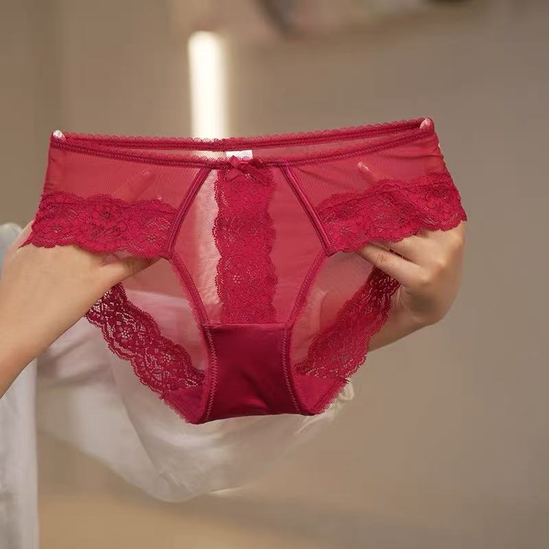 【三条装】女三角内裤少女透气中腰性感风性感时尚P05