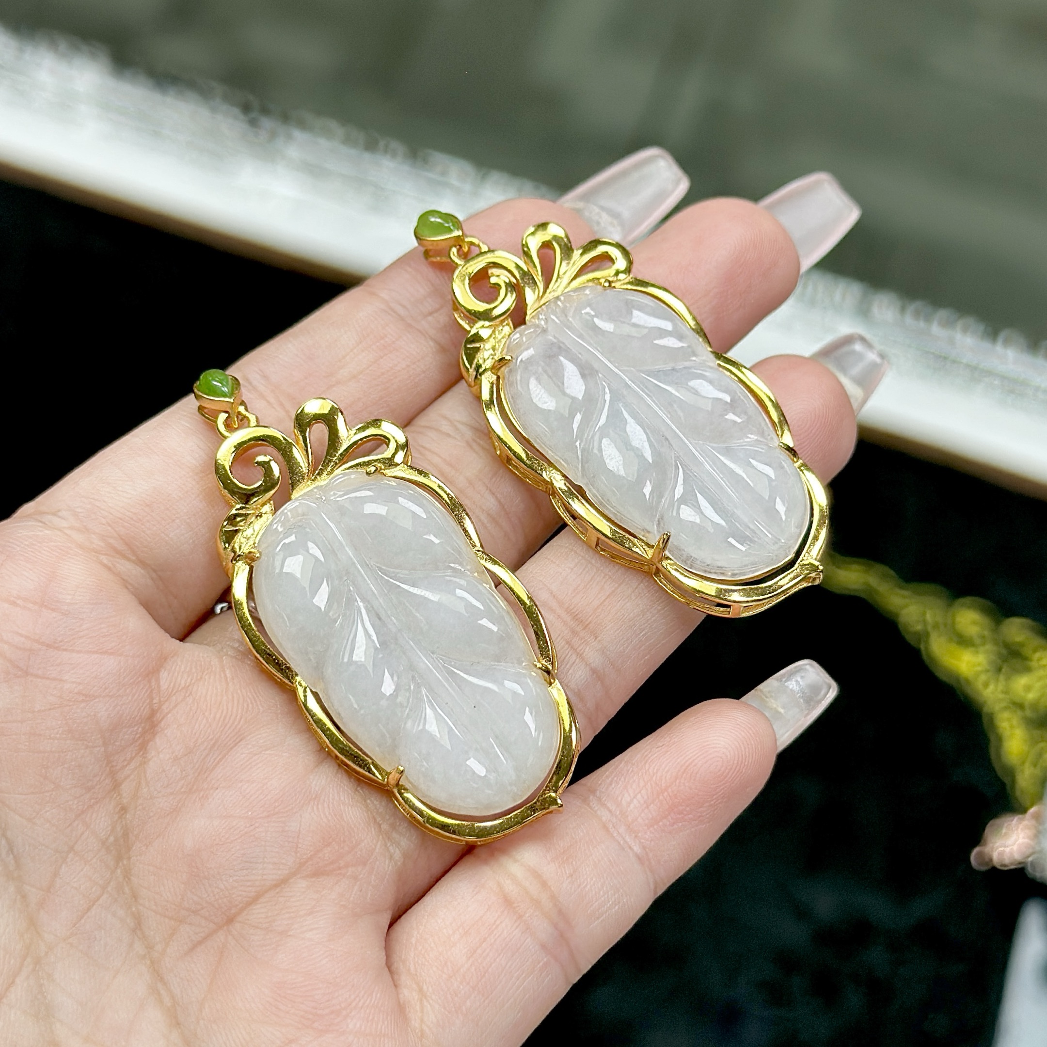 【CH】翡翠叶子吊坠（多样性发其一）