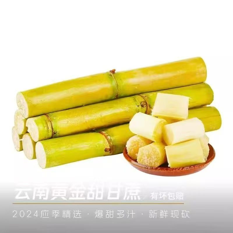 【真空塑封包装】云南甘蔗现砍现发脆甜多汁新鲜水果清甜可口