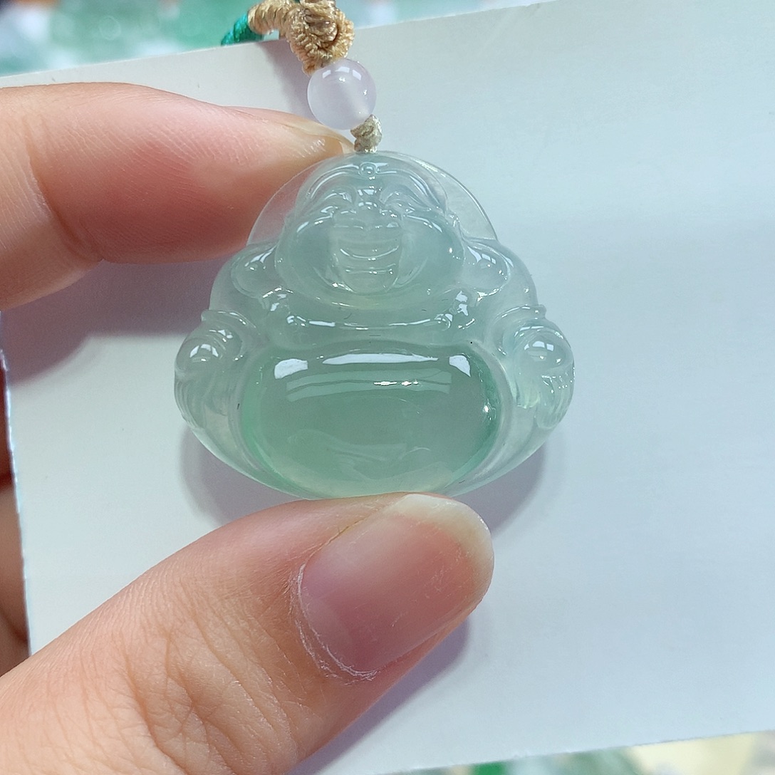 颈饰未镶嵌翡翠佛