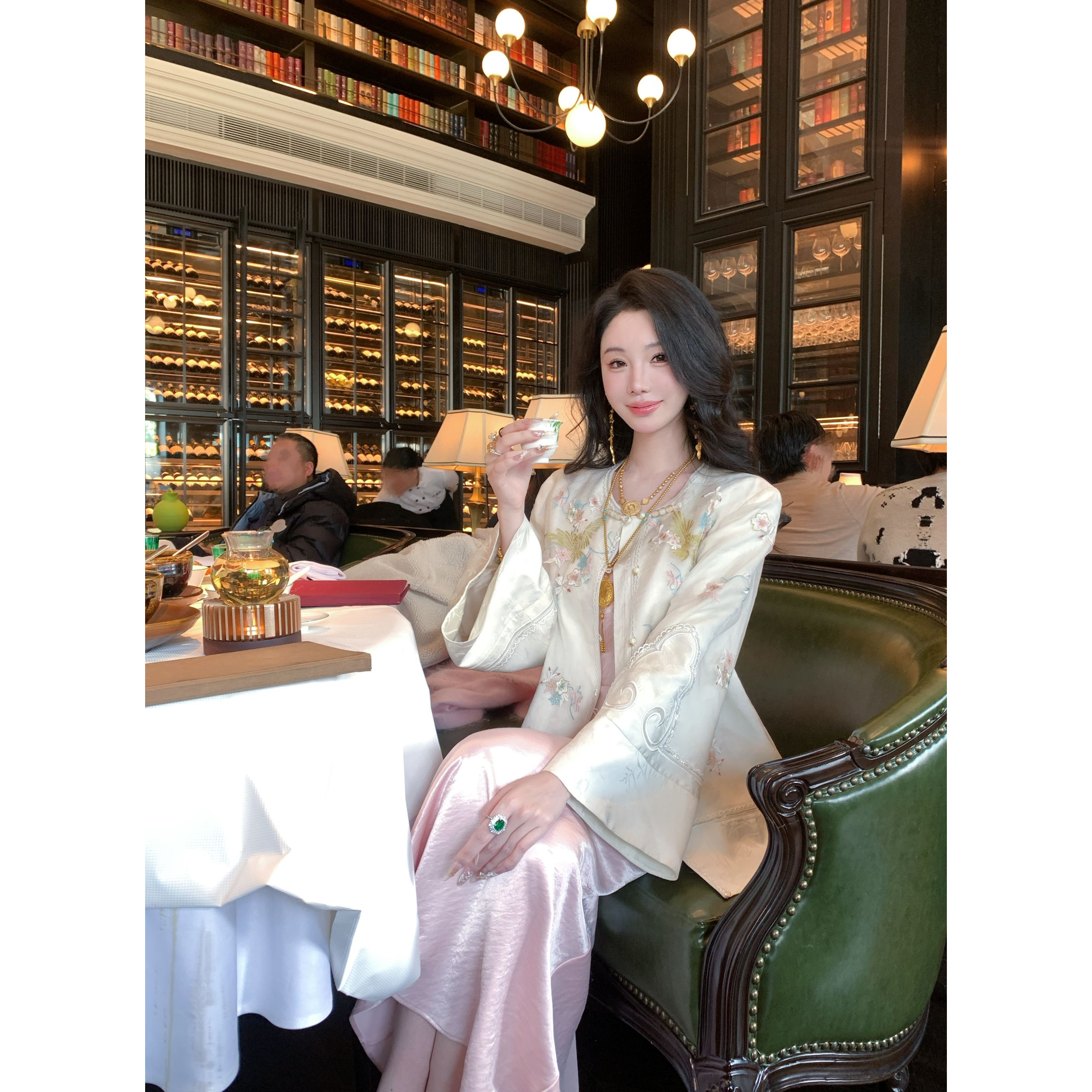 【雅乔定制】迎春花开 桑蚕丝新中式国风刺绣外套DYYY-25025798