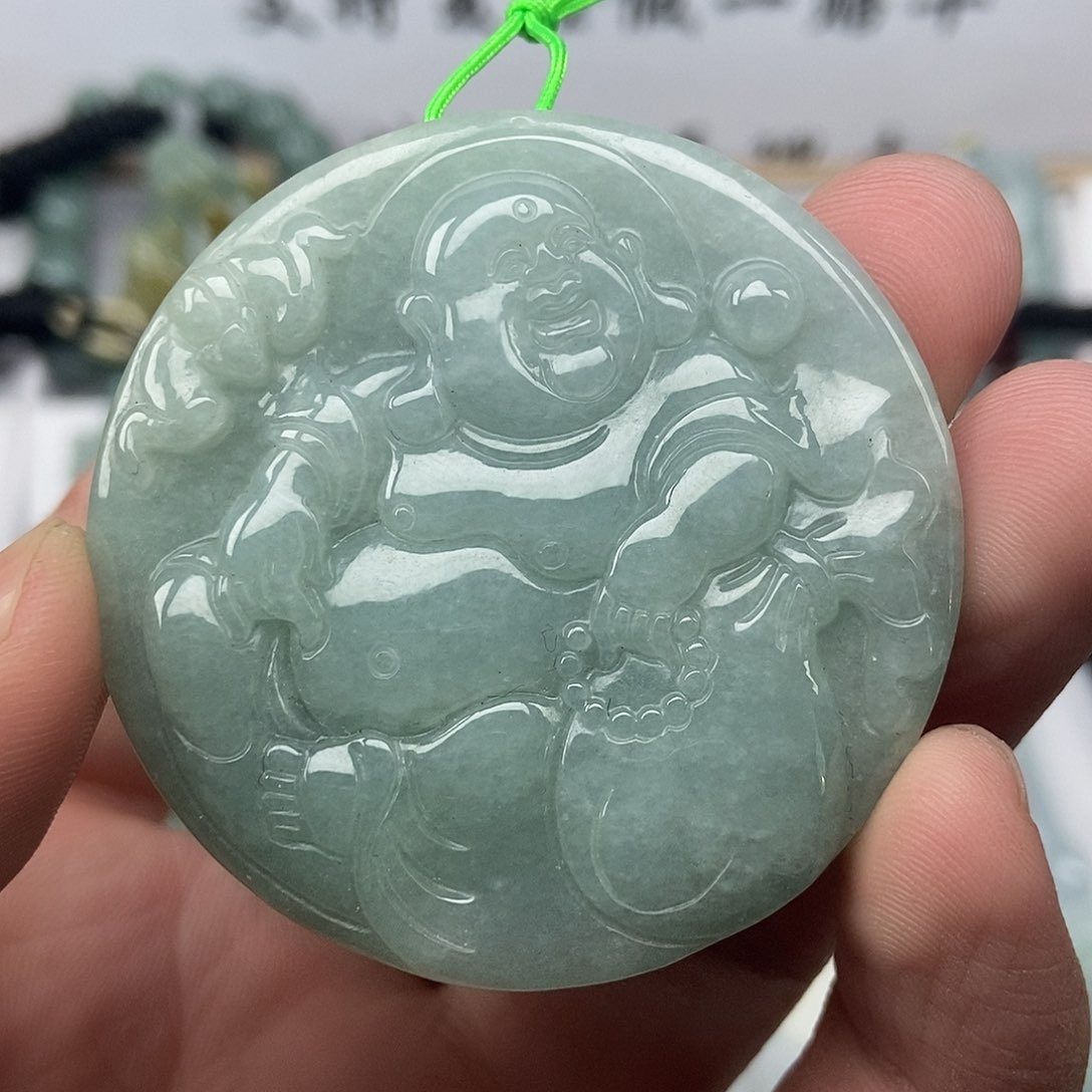 颈饰未镶嵌翡翠弥勒佛