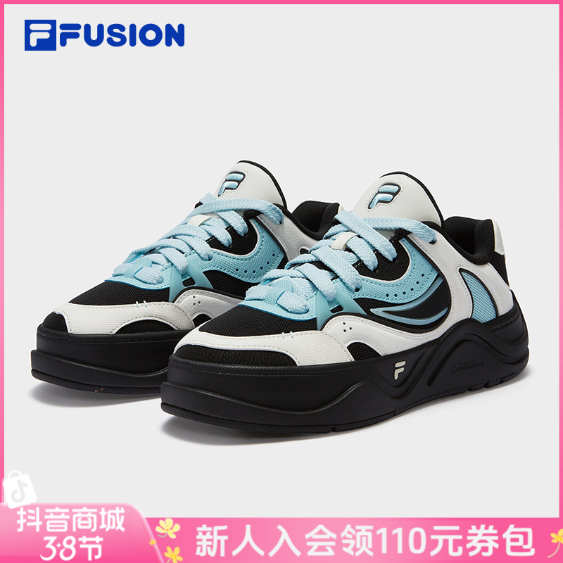 FILA斐乐5050滑板鞋女软底防滑舒适透气厚底增高3cm T12WM432201F