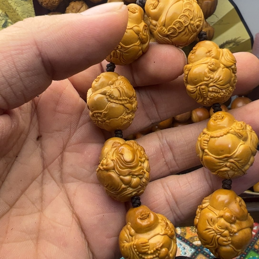 亮***了橄榄核手串/手链返油五子米勒