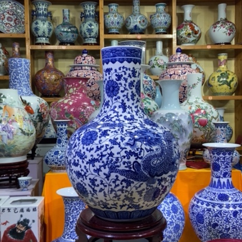 瓶景德镇陶瓷花瓶摆件