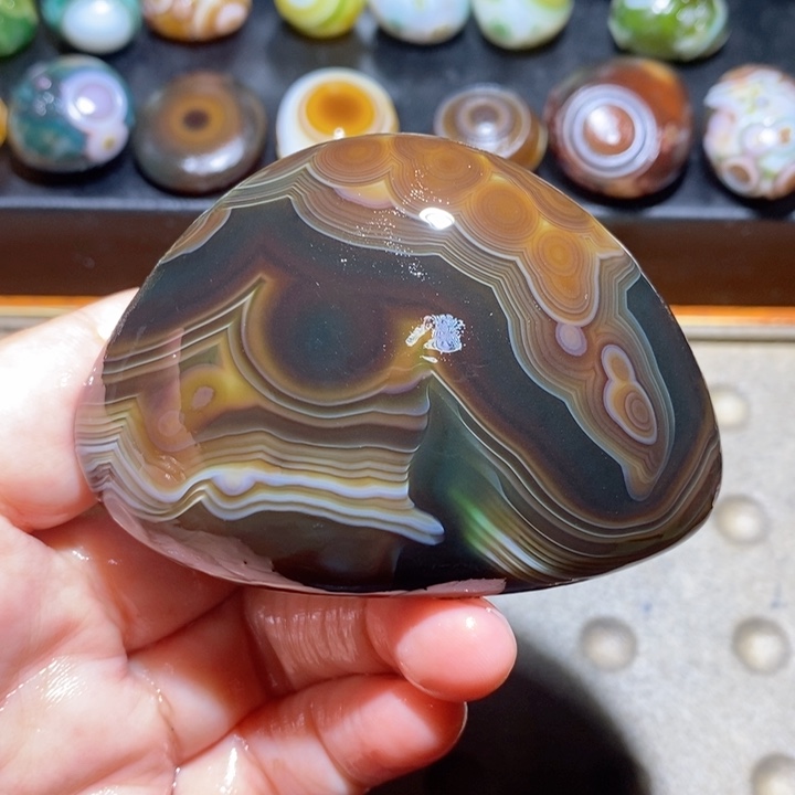 未镶嵌玛瑙/玉髓珠宝半成品34
