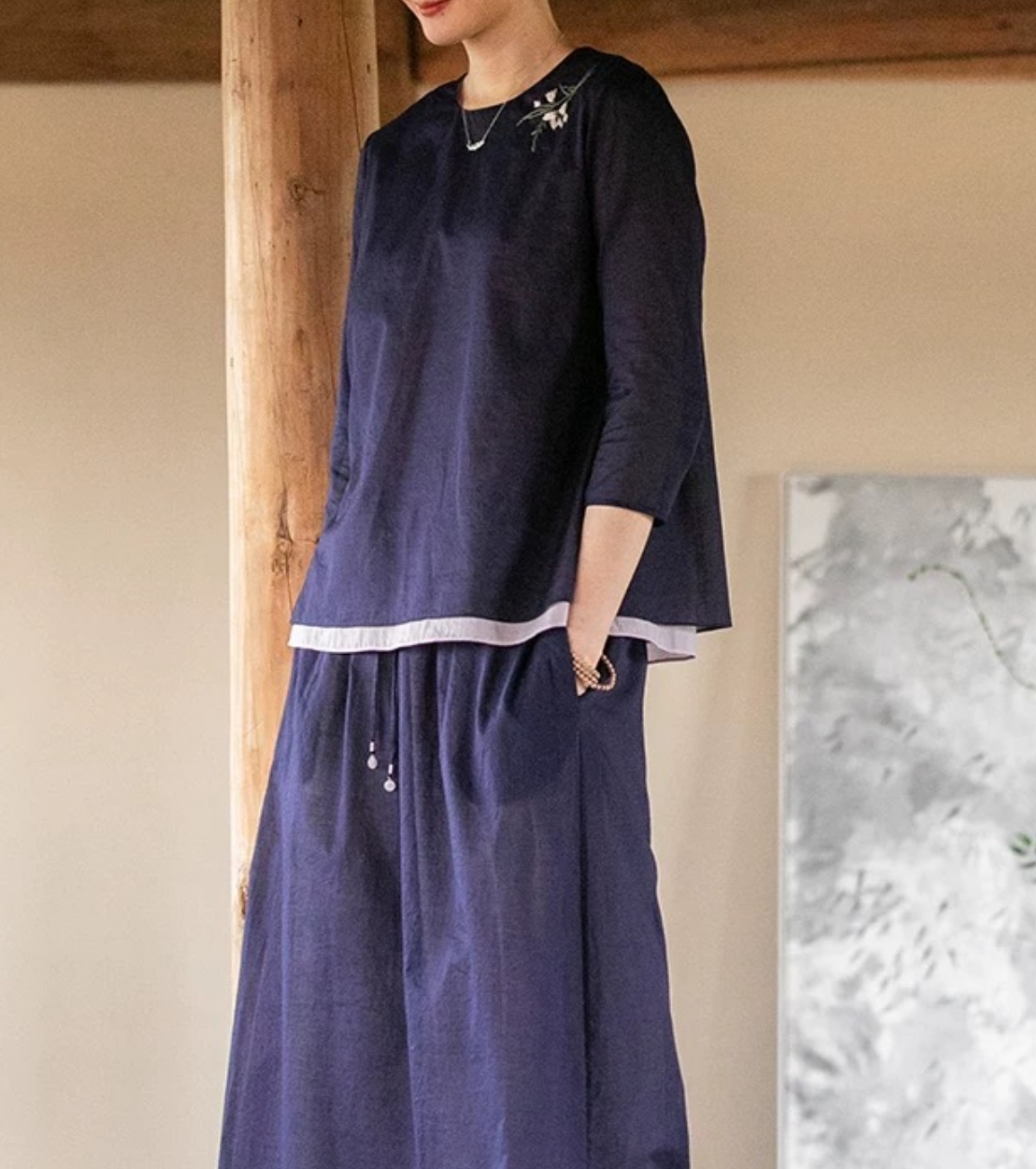 【ICS韵裕】百搭休闲上衣+裤子套装