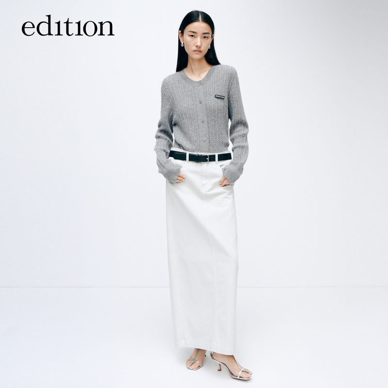 【赵老板专属】商场同款edition复古绞花牦牛绒针织衫#EBD1CAR032