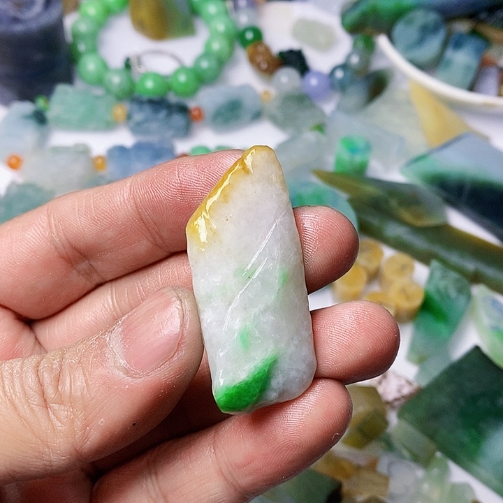 翡翠散珠天然翡翠A货