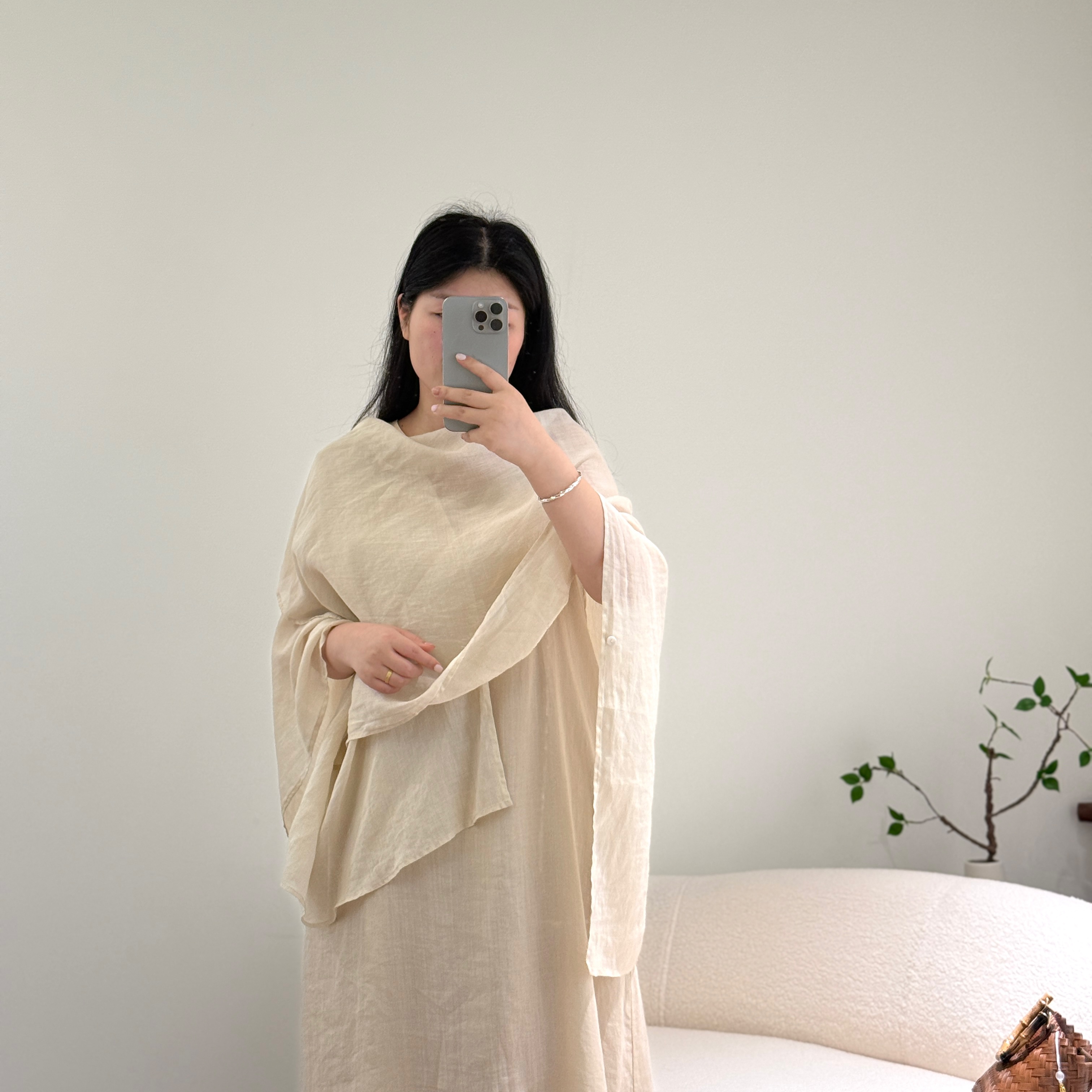 2025原创设计小众百搭休闲简约文艺风一粒盘扣宽松飘逸衬衫上衣