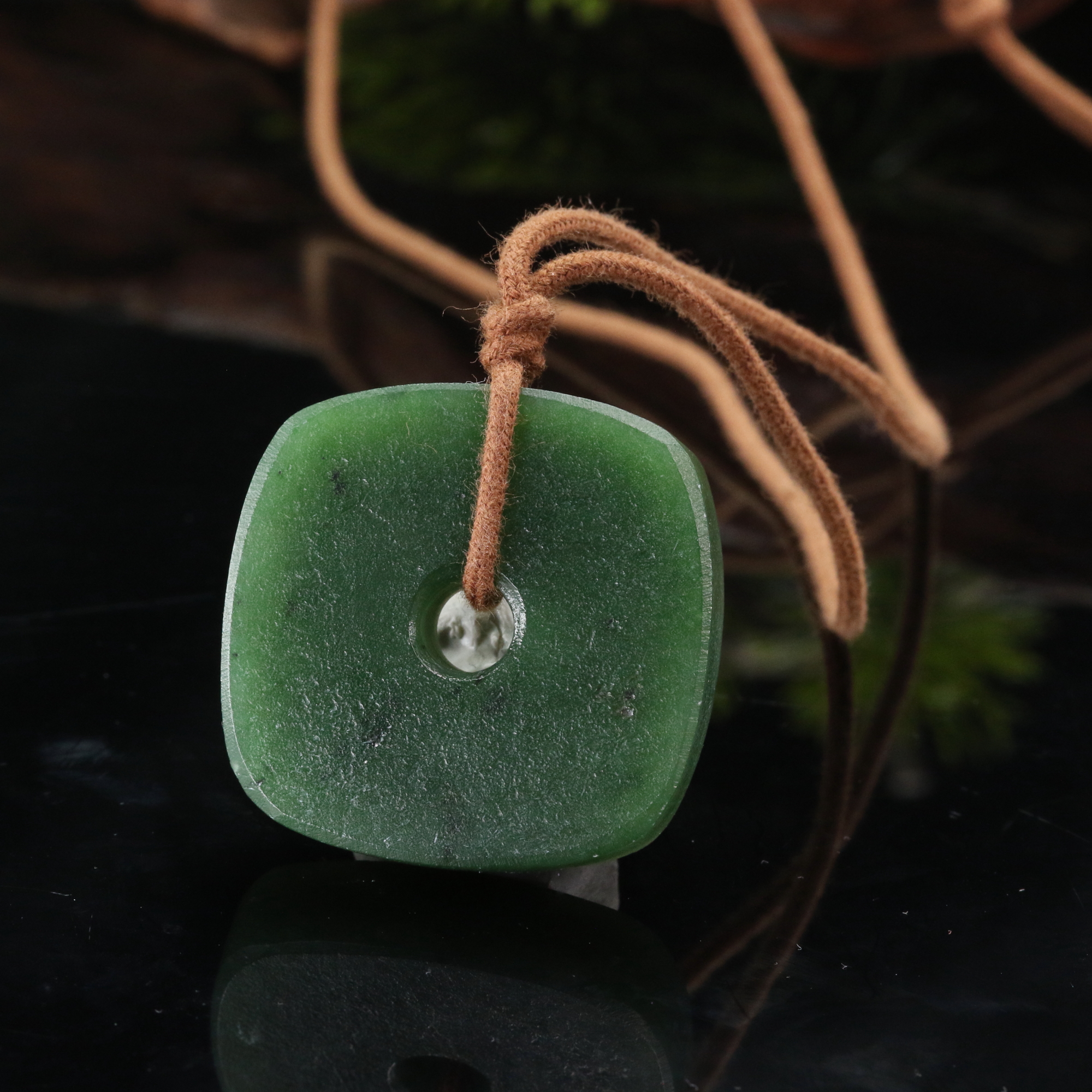 18和田玉碧玉平安扣/800436北京中保拍卖