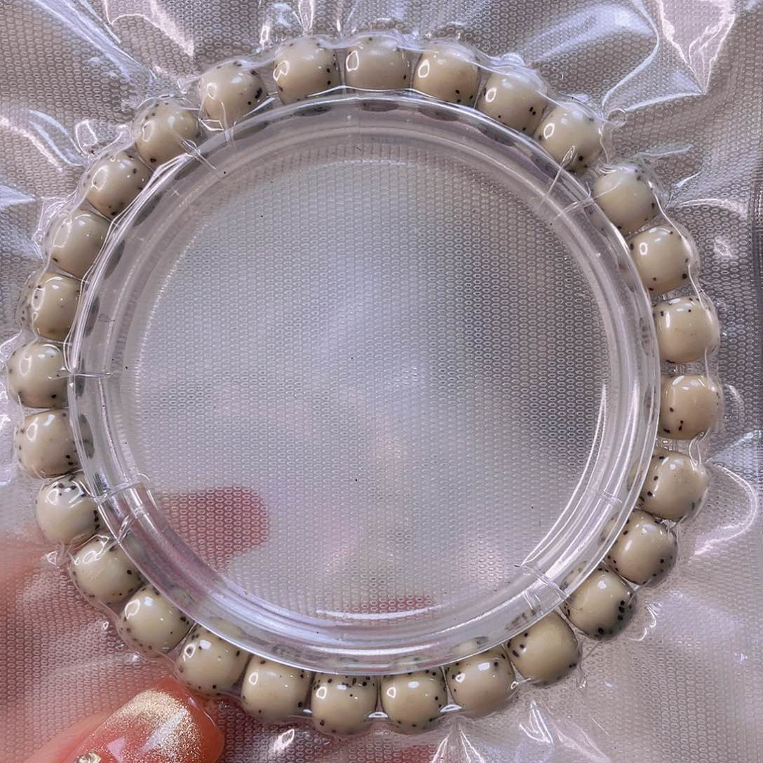 星月菩提手串糯冰绿背河豚尺寸8/7