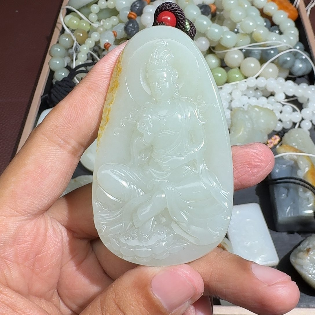 和田玉吊坠(不含链)未镶嵌