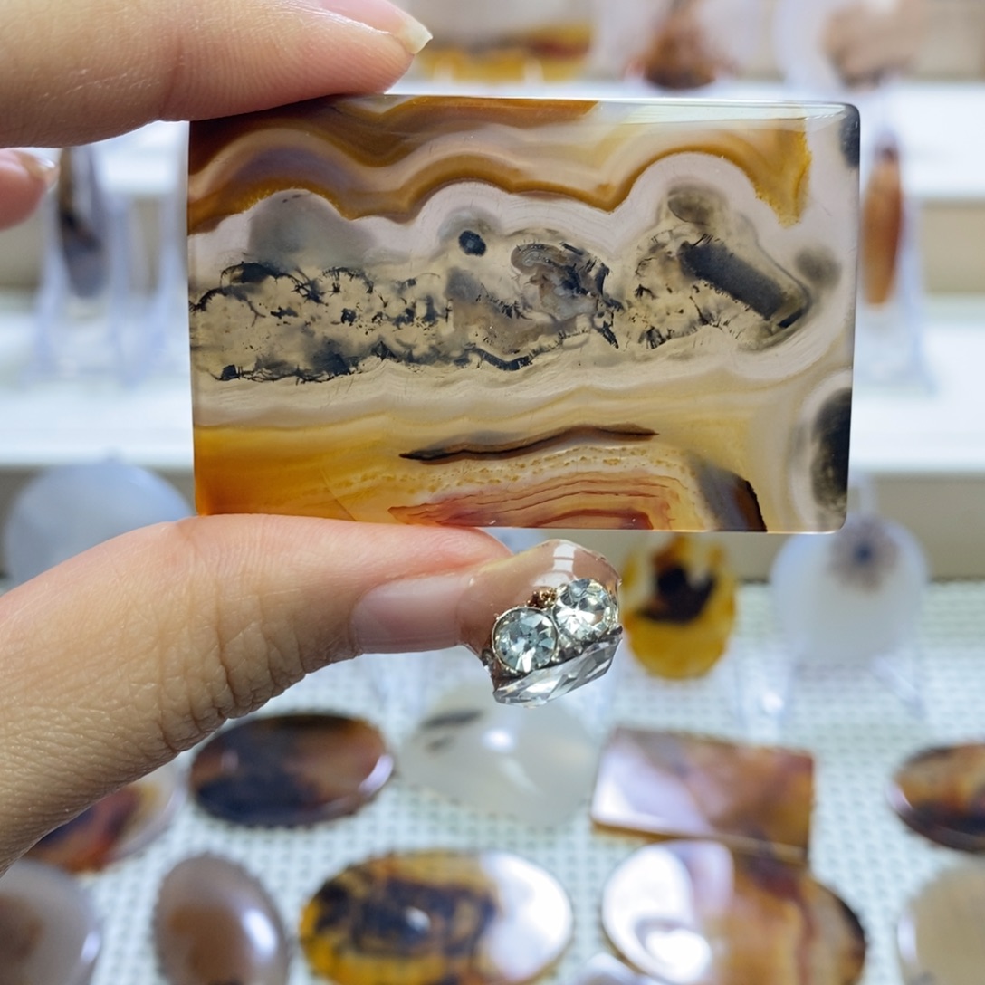 玛瑙/玉髓未镶嵌吊坠(不含链)