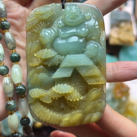 岫玉挂件未镶嵌挂件