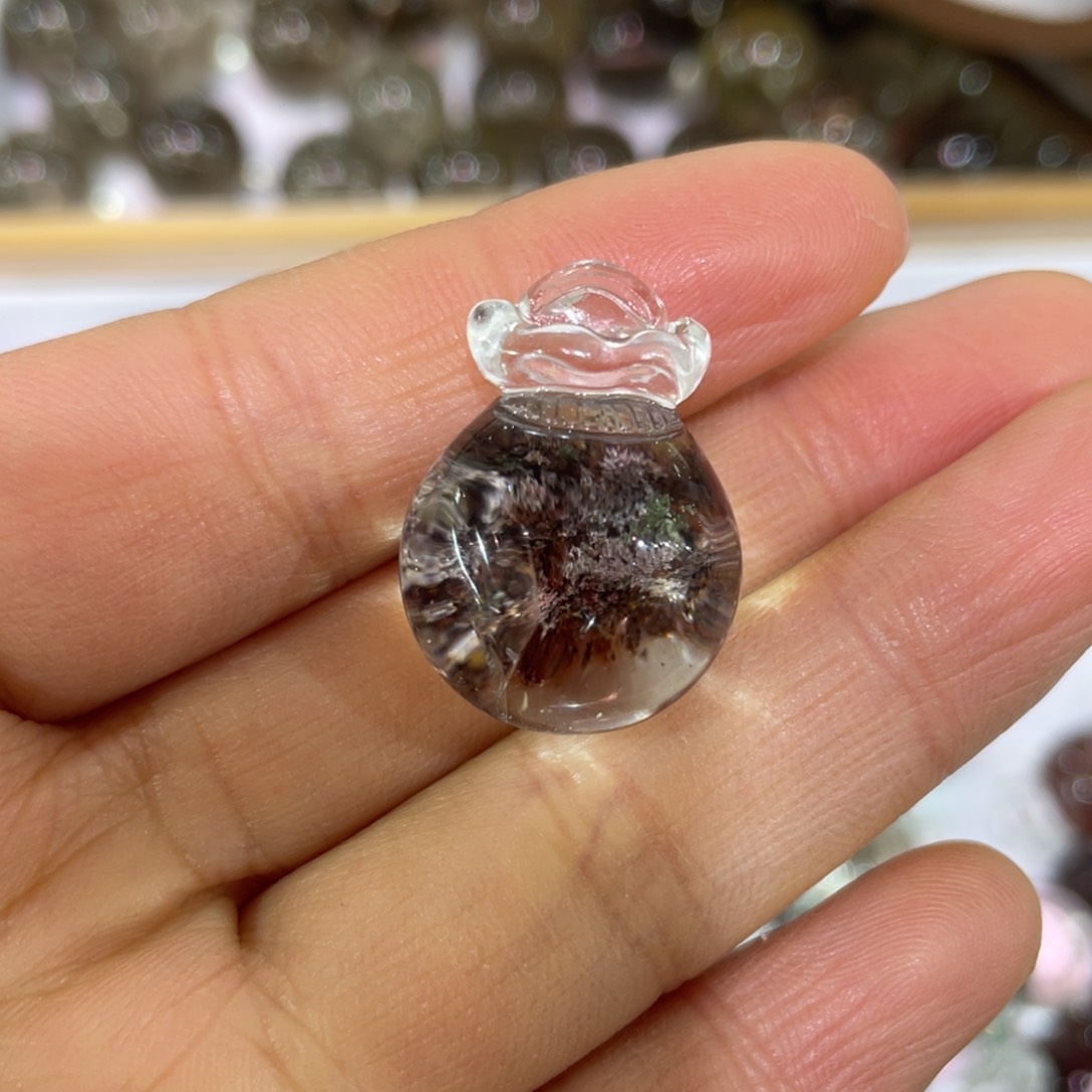 水晶幽灵钱袋子吊坠未镶嵌