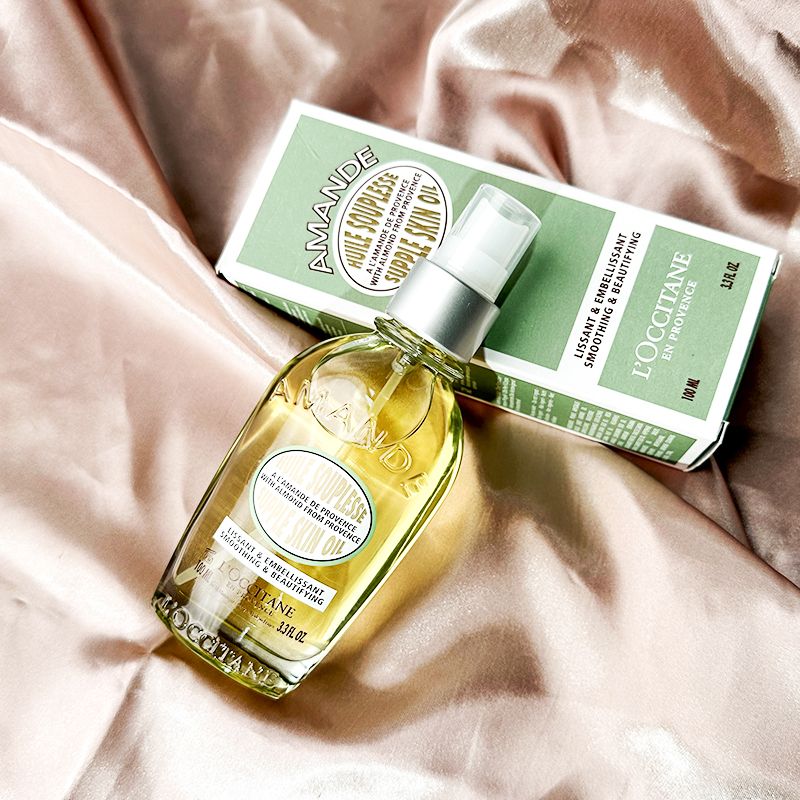 法国欧舒丹甜扁桃紧致美肤油身体乳油100ml 欧