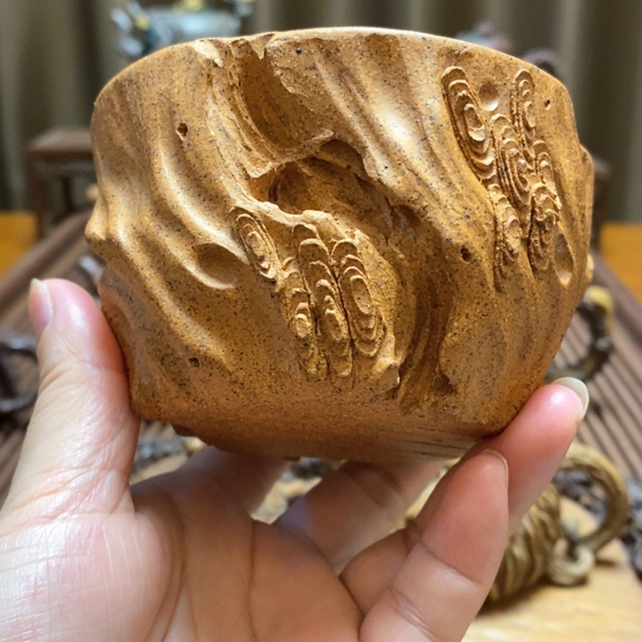 紫砂茶壶全手工制作无把杯