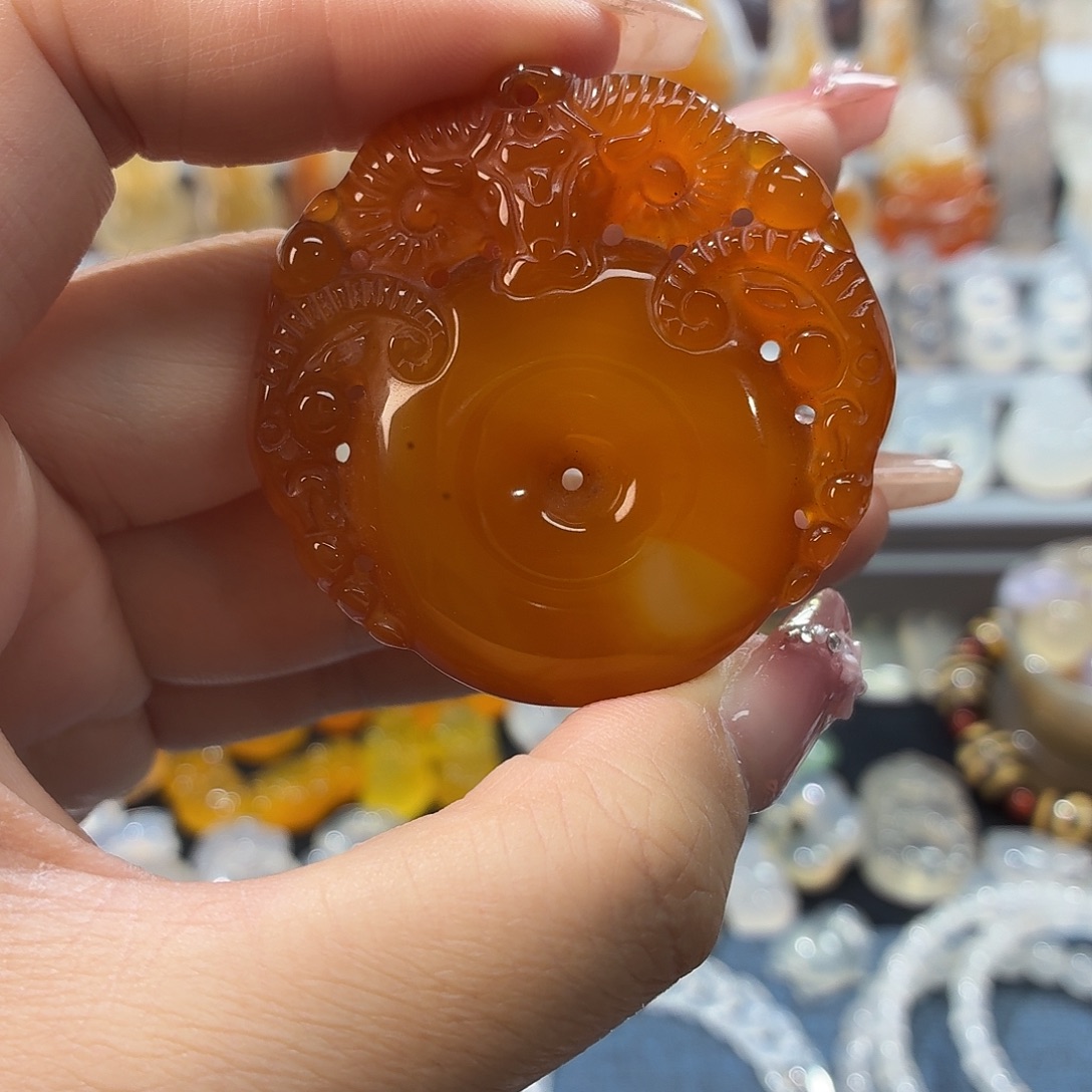 玛瑙/玉髓未镶嵌吊坠(不含链)