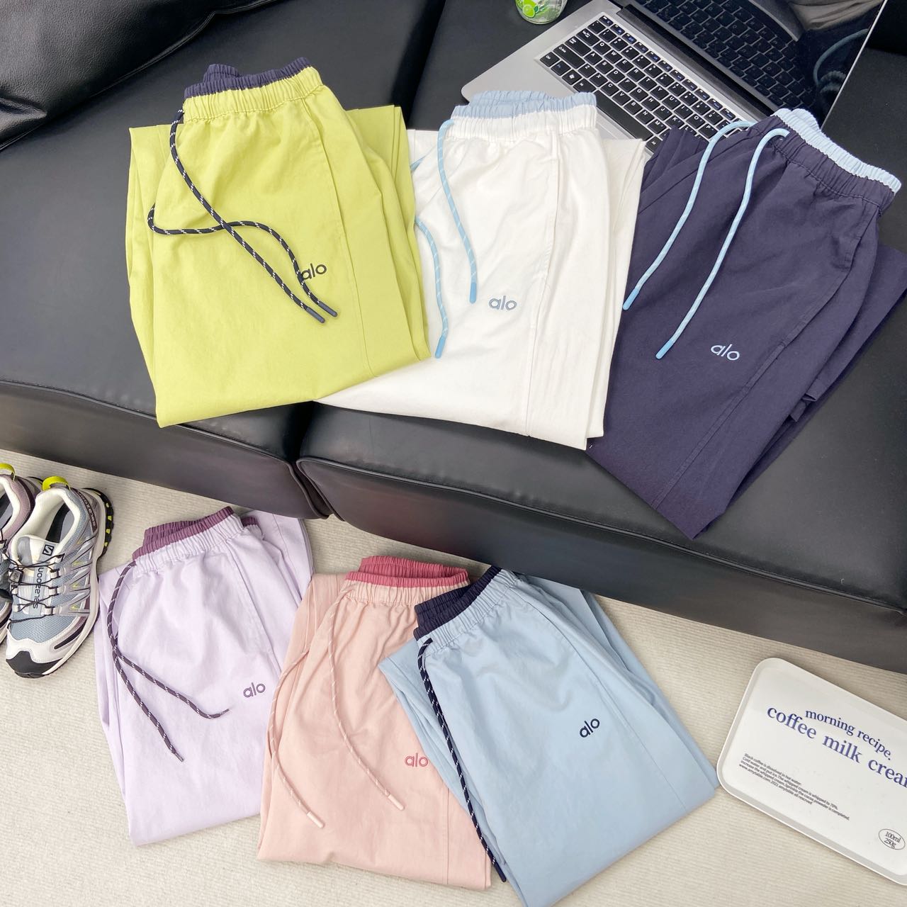 alo长裤女2025新款网红穿搭千金甜美可爱风格春游出行高质感裤子