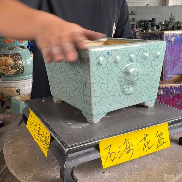 。一风堂石湾花盆 微瑕 内17*12