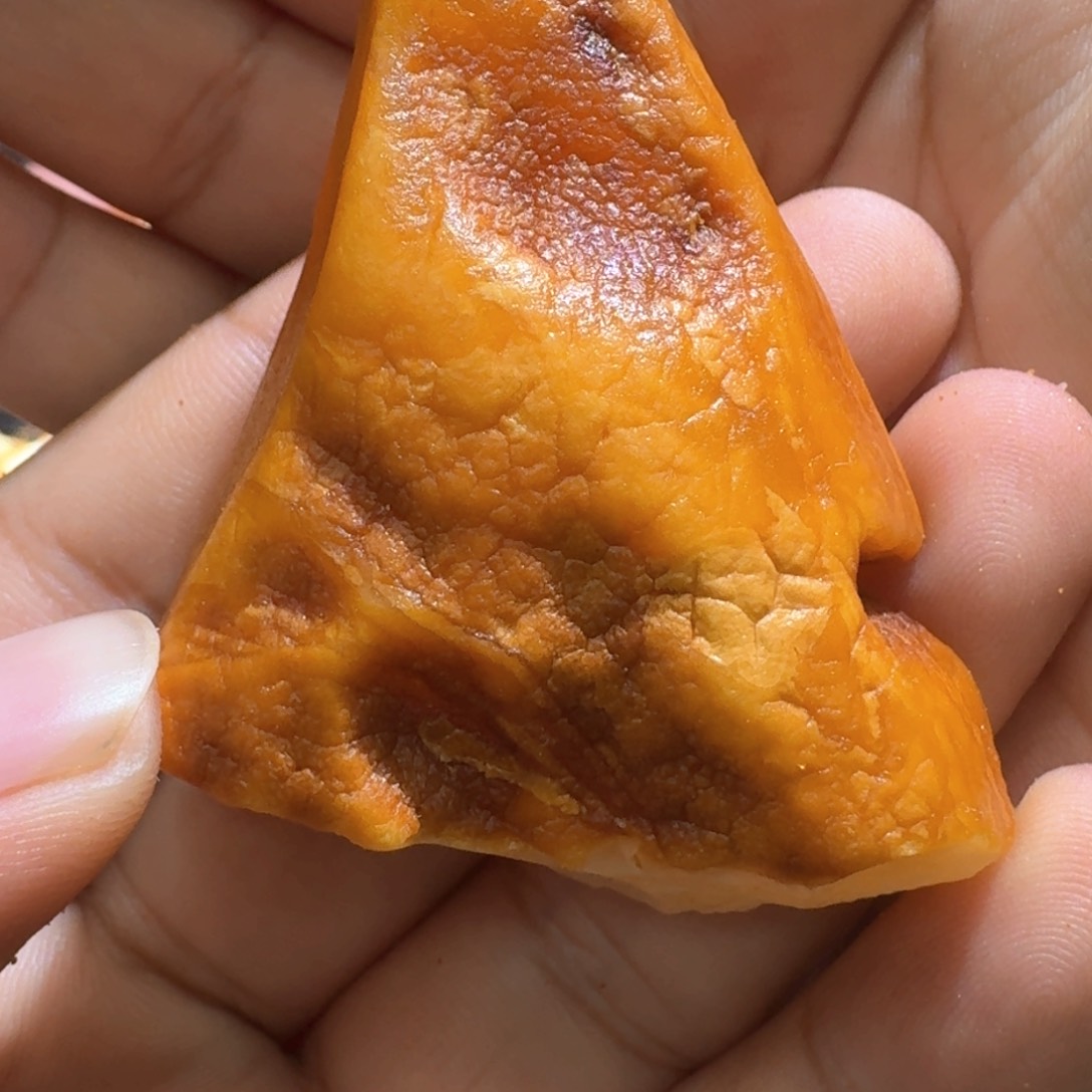 定制琥珀未镶嵌玉*烟专拍