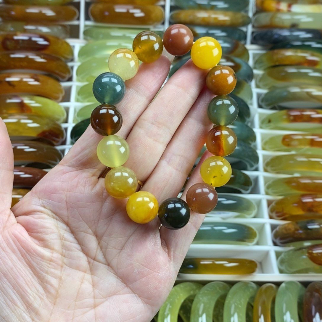未镶嵌蛇纹石玉手镯