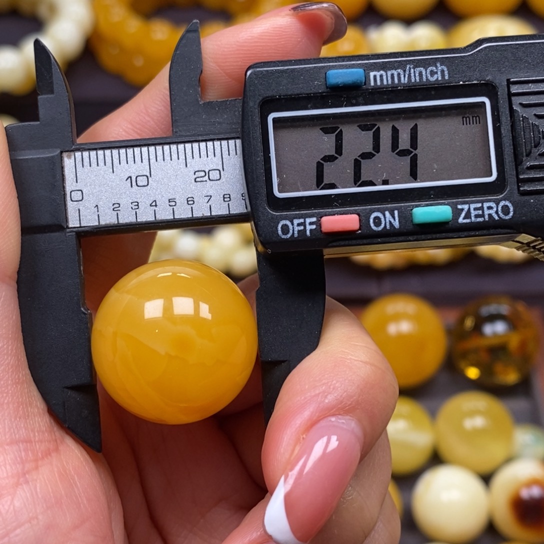 琥珀未镶嵌裸石珠子