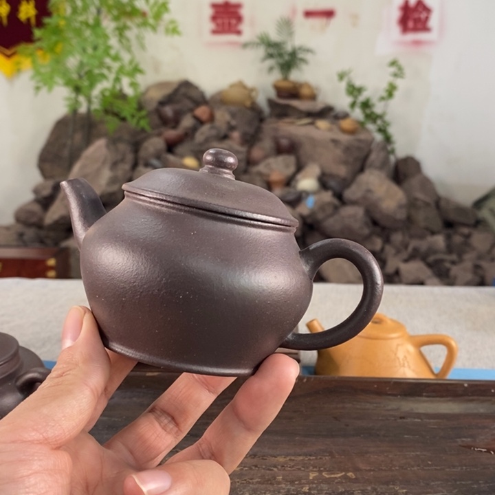 紫砂茶壶宜兴天青220微微瑕