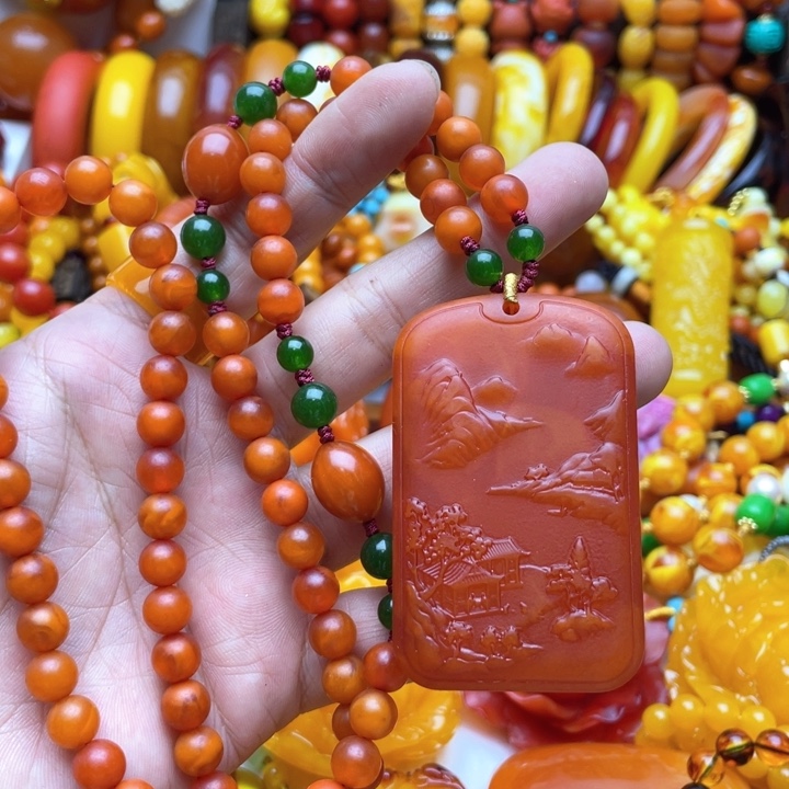 树脂制品27号山水牌毛衣链