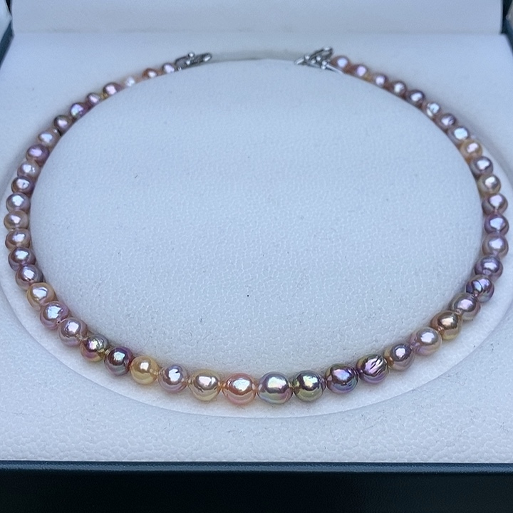 淡水珍珠项链未镶嵌7-8mm 淡水keshi