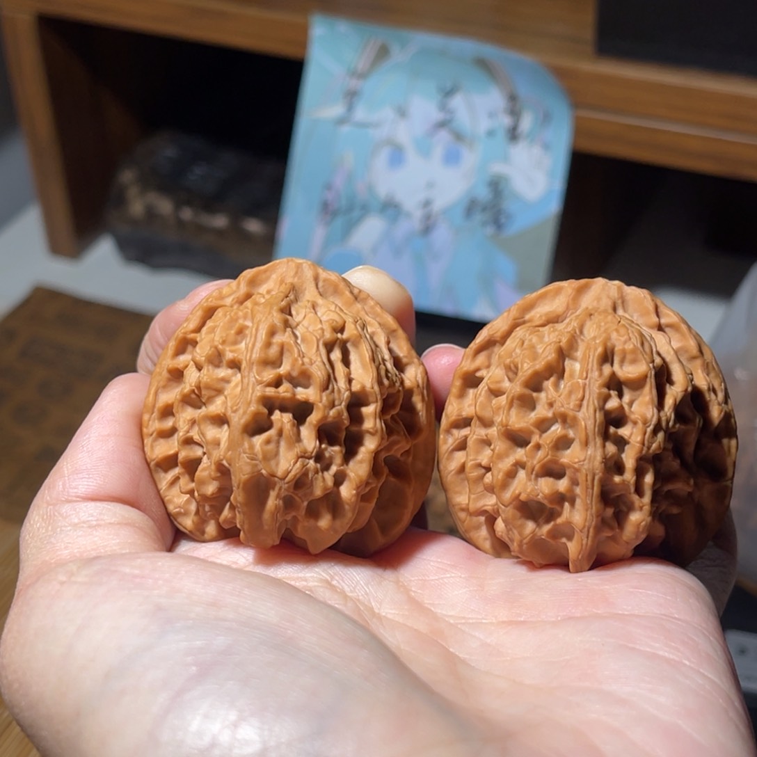 文玩核桃把件巴*豆41苹果园全品有磕碰，不退不换