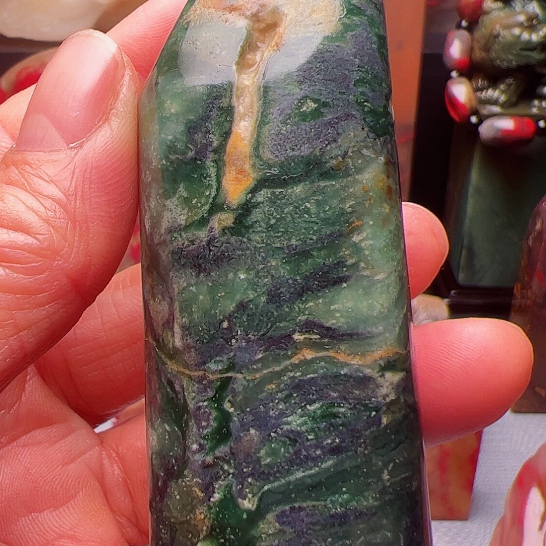 昌化石昌化鸡绿随形章