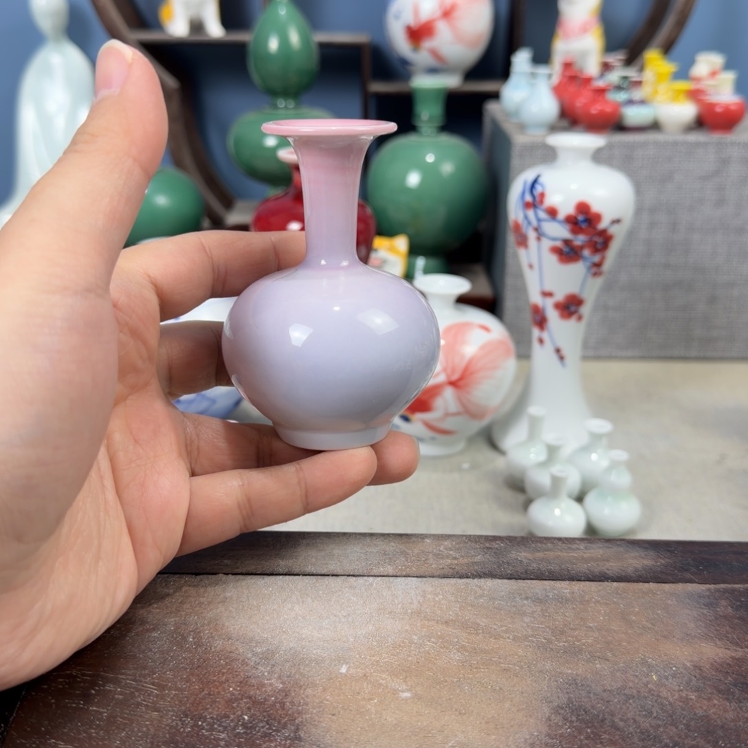 陶瓷手工小花器摆件