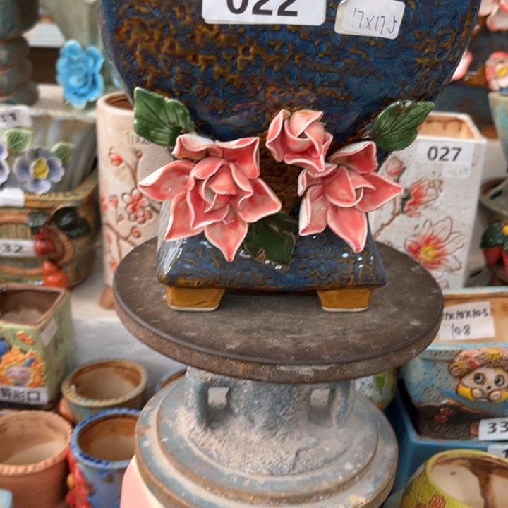 紫砂花盆粗陶材质多肉花盆