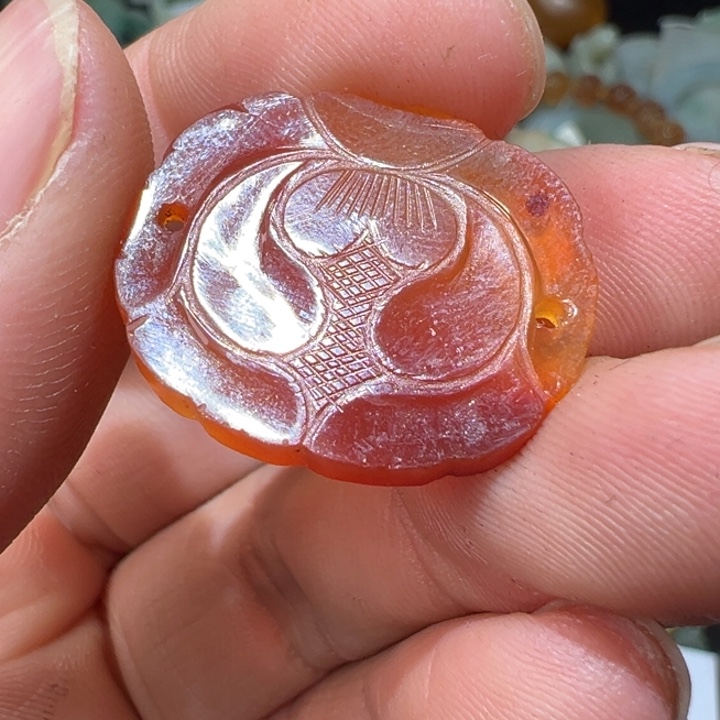 玛瑙/玉髓颈饰未镶嵌雪**时