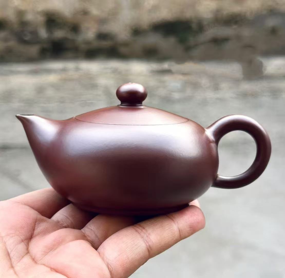 凤雏壶原矿紫朱泥全手工小品精工内嵌盖多孔出水小容量紫砂壶家用