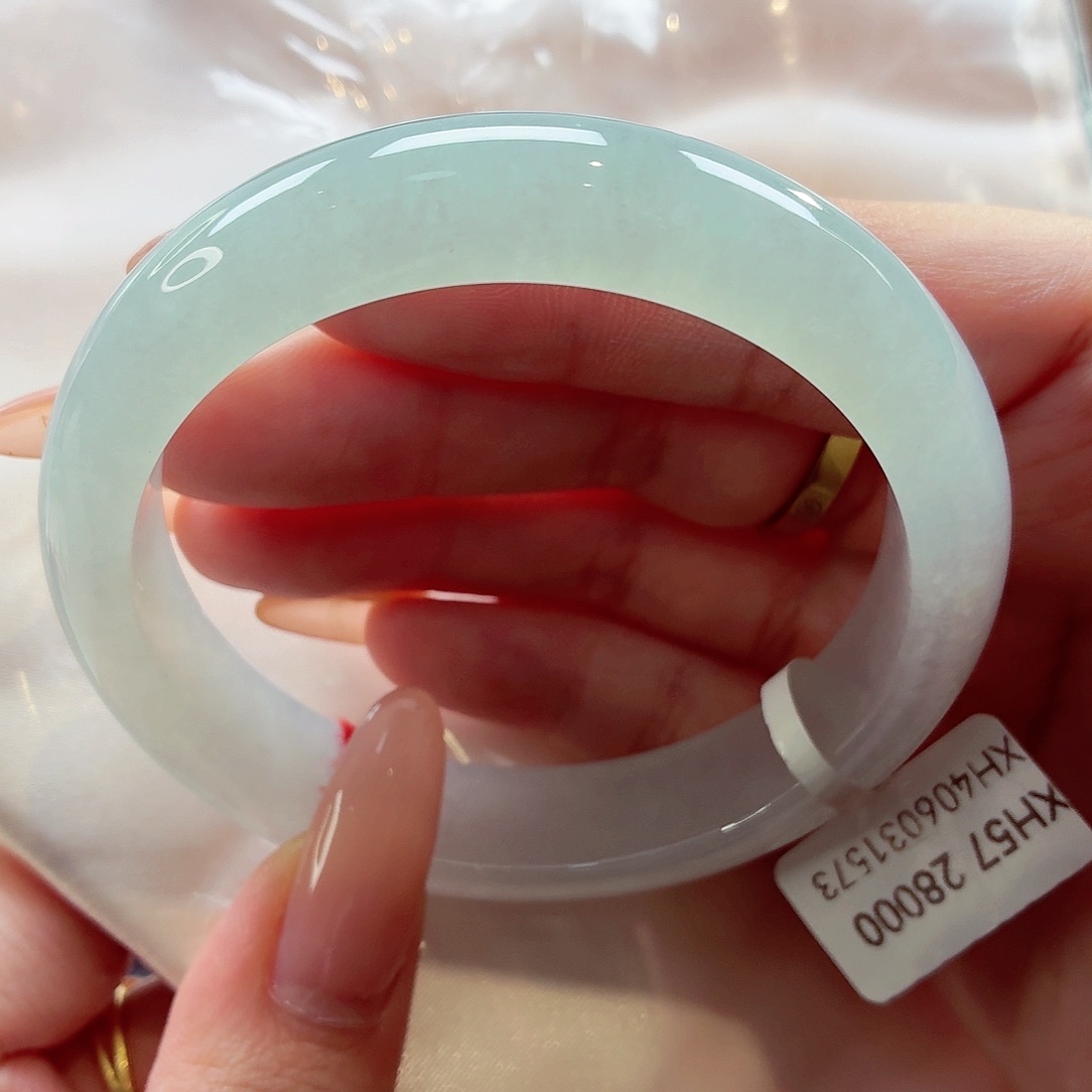 翡翠未镶嵌手镯22（16号）