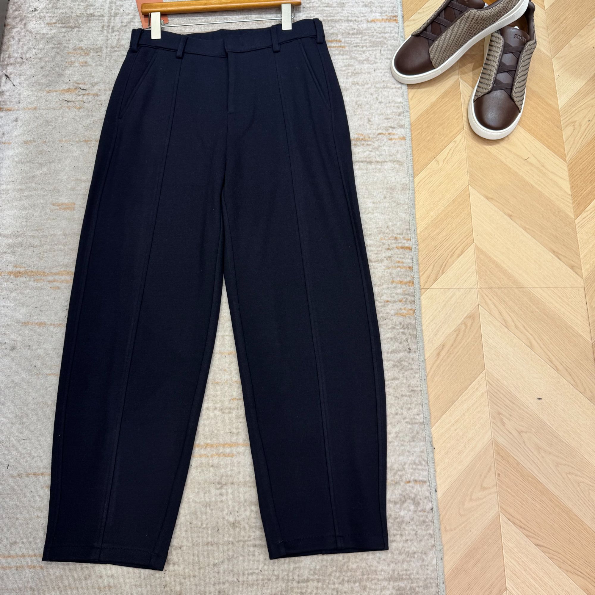 Loro Percival·高定男装 LP秋冬Whitney羊绒混纺桑蚕丝套装裤0054