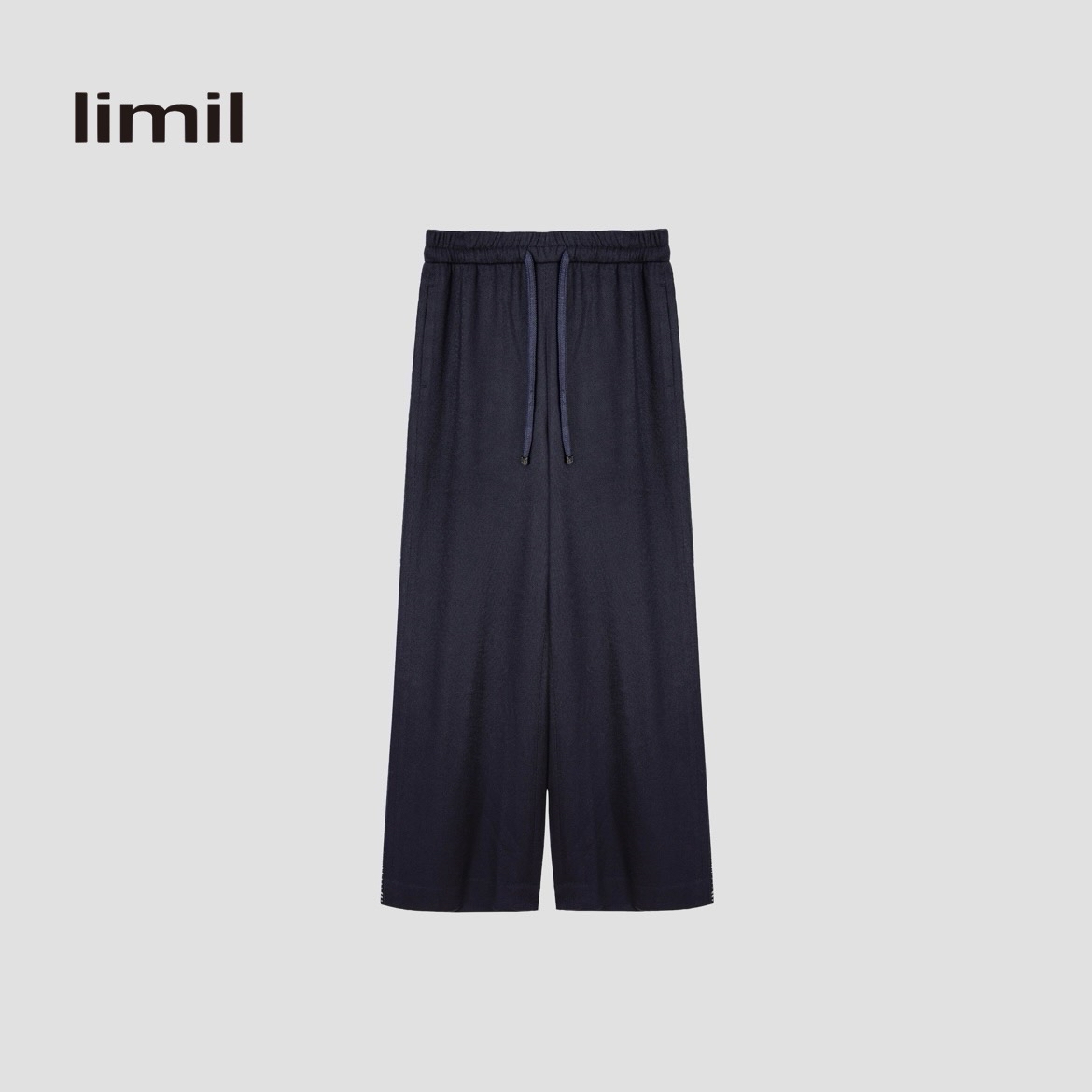 limil/丽米儿【高定秀场款】轻奢垂坠感烫钻阔腿裤 9100079