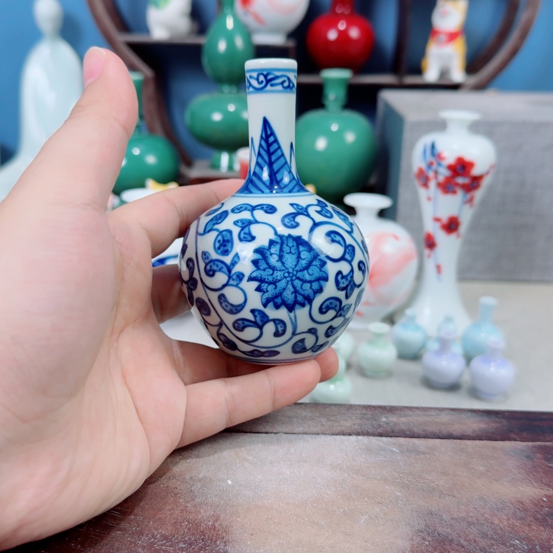 陶瓷手工小花器摆件