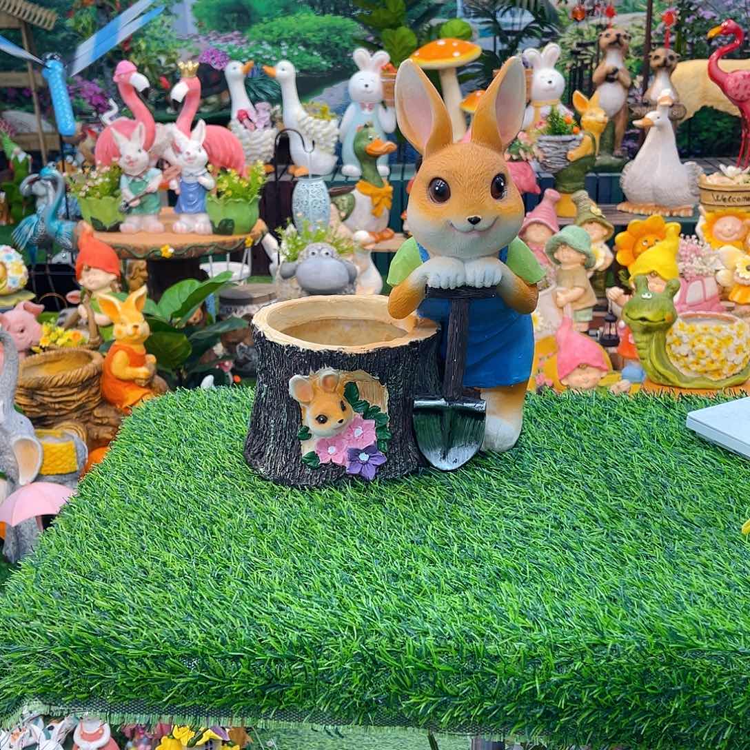 红陶花园庭院摆件