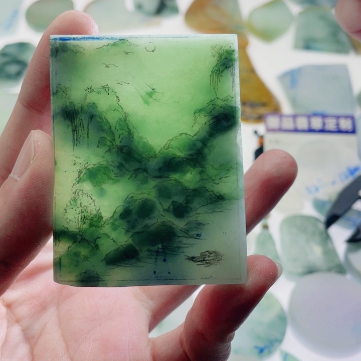 定制翡翠未镶嵌狭**逢定制