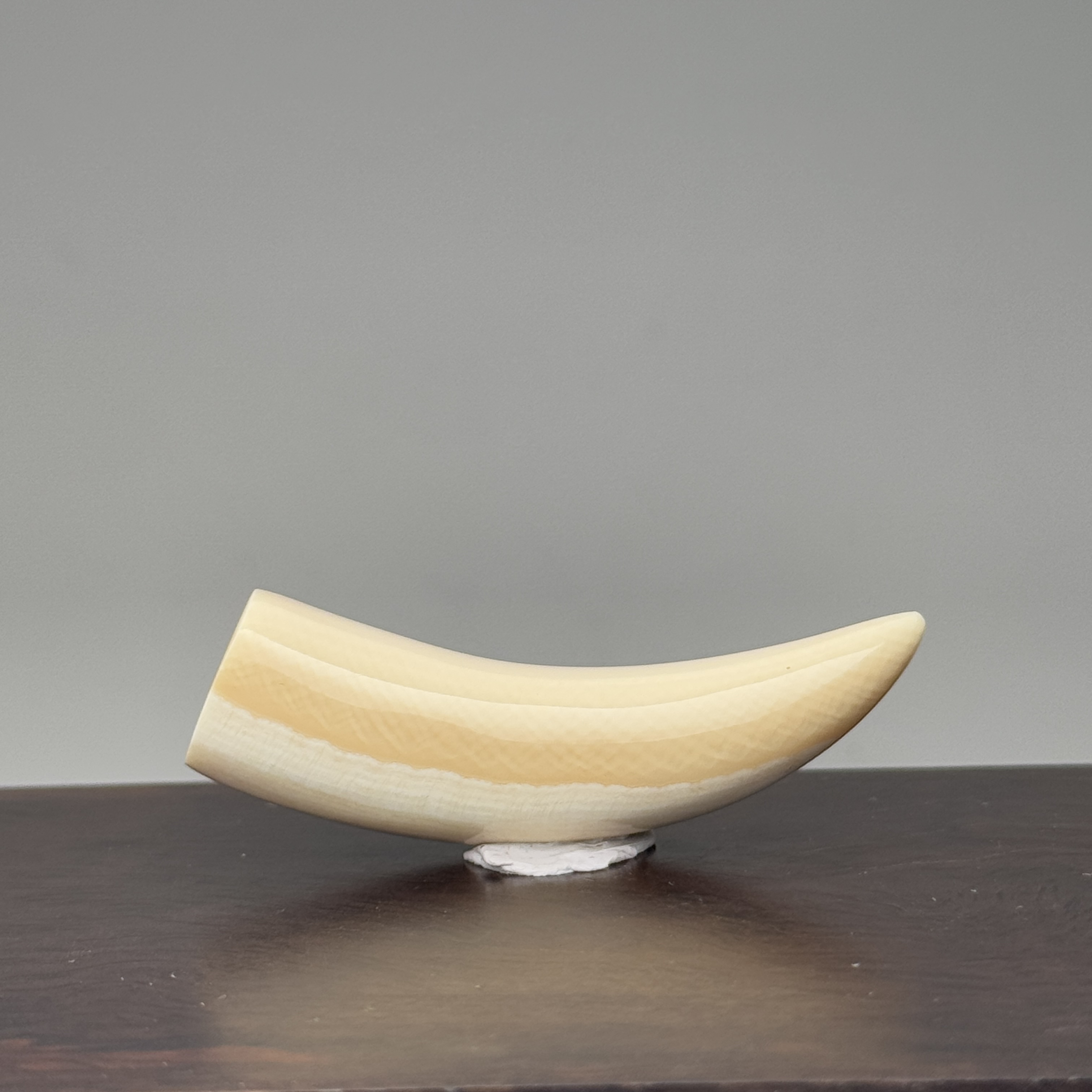 DEZHI/德志53*14*13mm9.9g牙尖天然猛犸牙K505（牛鼻孔吊坠绳）