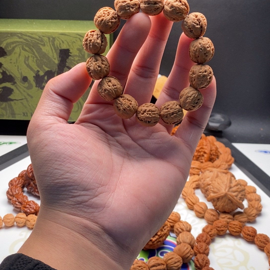 文玩核桃把件17粗筋小核桃