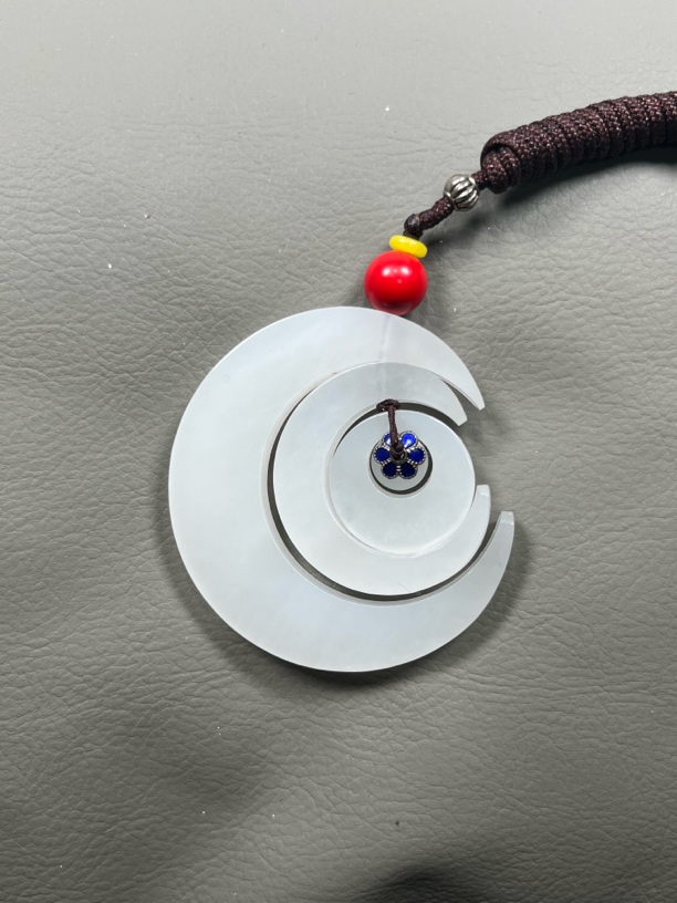 和田玉，星月平安，36.2克